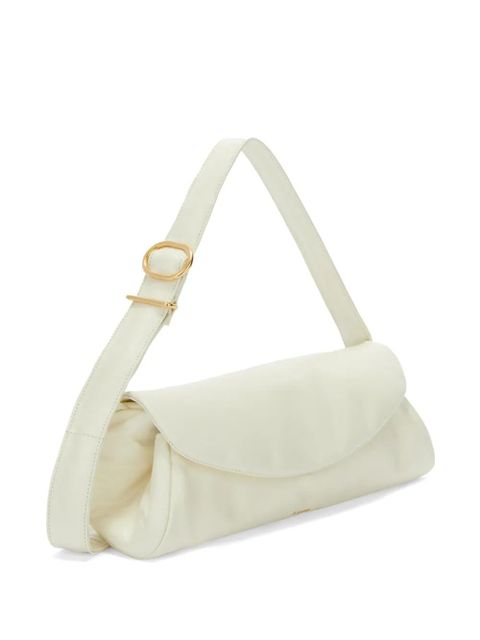 Jil Sander Cannolo Grande leather bag - White