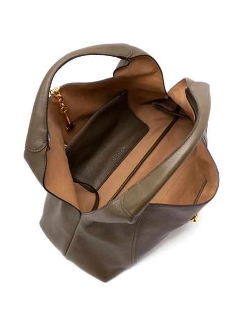 Gucci maxi Softbit leather shoulder bag - Green - zdjęcie produktu nr 2