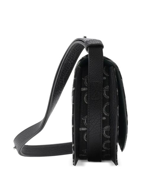 Burberry mini Rocking Horse b-pattern crossbody bag - Black