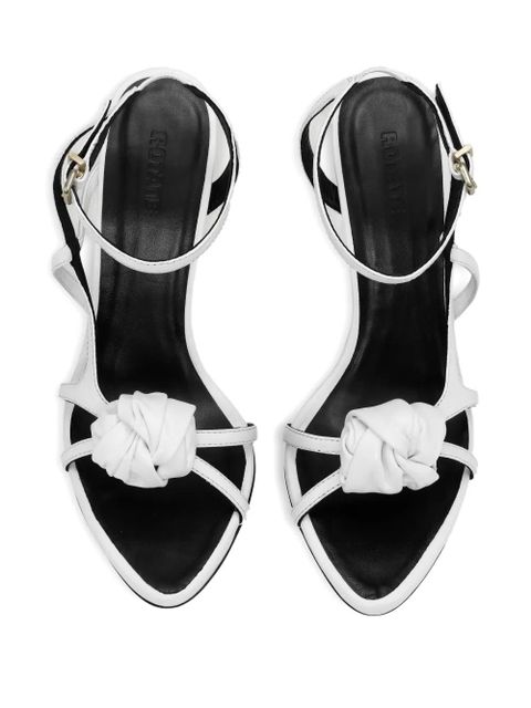ROTATE BIRGER CHRISTENSEN knot-detail leather sandals - White - zdjęcie produktu nr 2