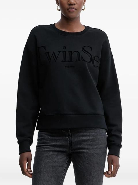 TWINSET logo-print sweatshirt - Black - zdjęcie produktu nr 1
