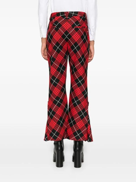 Jean Paul Gaultier plaid-check trousers - Red