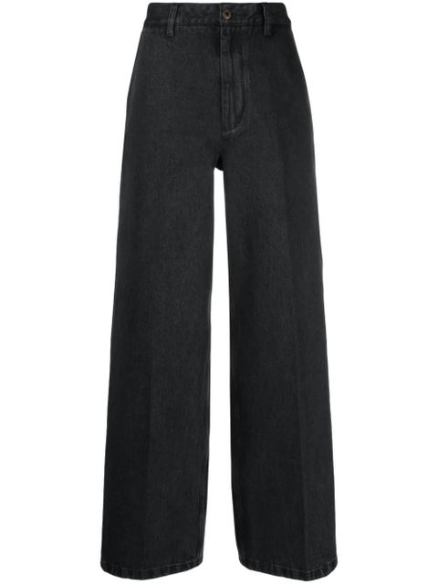 LOEWE x Suna Fujita wide-leg jeans - Black