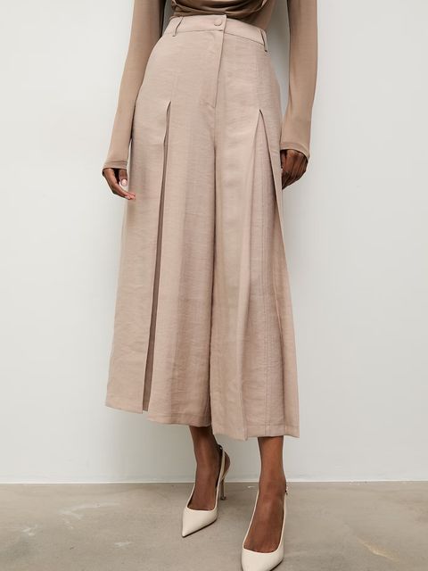 Answear.LAB spodnie culottes damskie z lyocellem - zdjęcie produktu nr 1