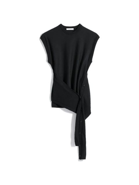 LEMAIRE buttoned sleeveless top - Black - zdjęcie produktu nr 1