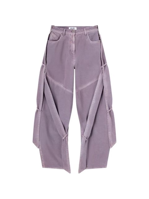 The Attico knotted button-fastening trousers - Purple - zdjęcie produktu nr 1
