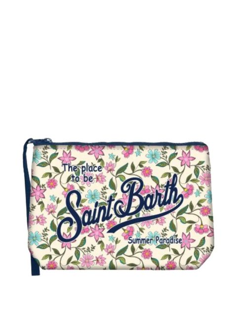 MC2 Saint Barth Aline floral-print clutch bag - Neutrals - zdjęcie produktu nr 1