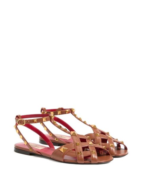 Valentino Garavani studdy kidskin sandals - Brown - zdjęcie produktu nr 2