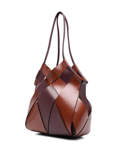 Ulla Johnson Charlotte woven leather shoulder bag - Purple - zdjęcie produktu nr 2