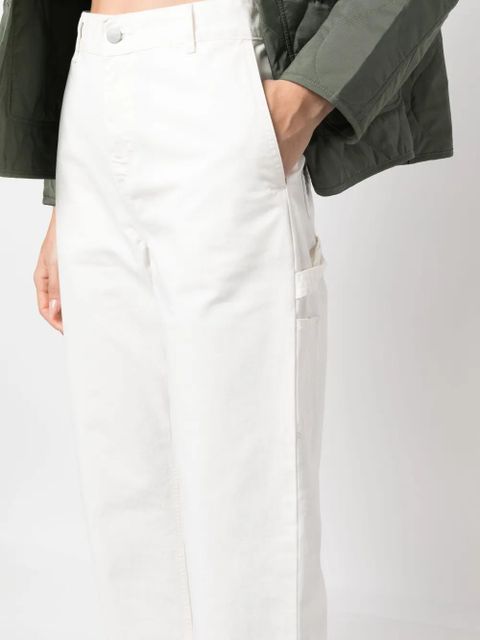 Carhartt WIP logo-patch straight-leg jeans - Neutrals