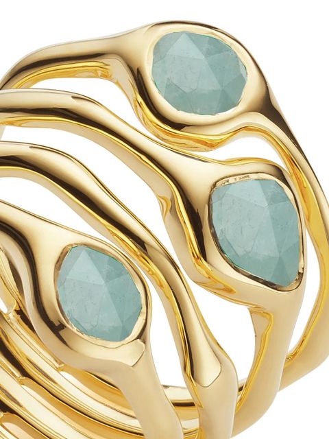 Monica Vinader Siren cluster cocktail ring - Gold - zdjęcie produktu nr 2