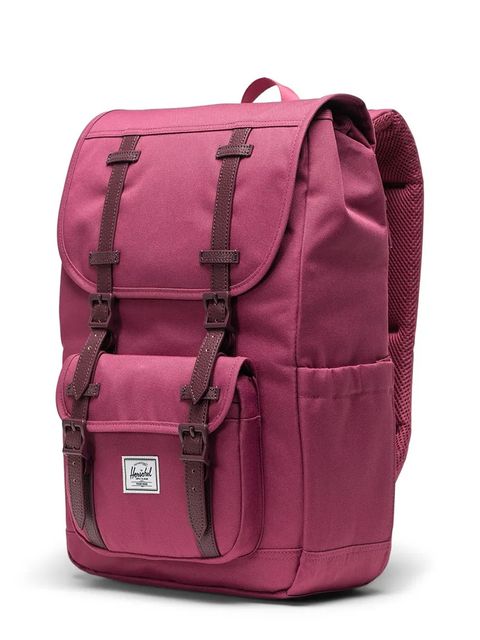 Herschel plecak Little America™ Mid 21 L kolor różowy duży gładki 11391-06793-OS