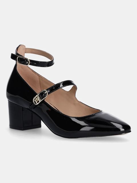 Tommy Hilfiger czółenka skórzane PUMP DOUBLE STRAP PATENT LEATHER - zdjęcie produktu nr 1