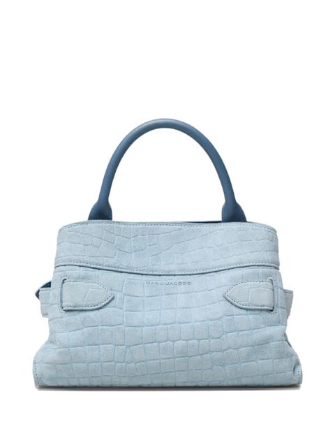 Marc Jacobs small The Suede Croc Dakota tote bag - Blue