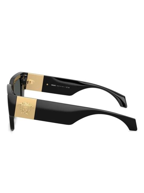 Versace Eyewear medusa-head square-frame sunglasses - Black