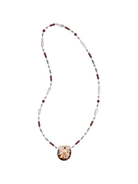 Tory Burch runway shell necklace - Grey - zdjęcie produktu nr 1