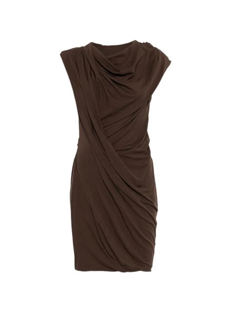 ENTIRE STUDIOS twist-design mini dress - Brown - zdjęcie produktu nr 1