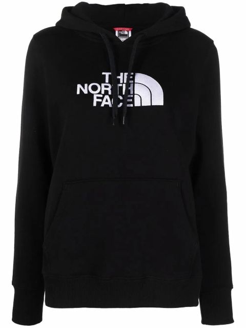 The North Face embroidered-logo drawstring hoodie - Black - zdjęcie produktu nr 1
