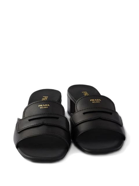 Prada leather sandals - Black - zdjęcie produktu nr 2