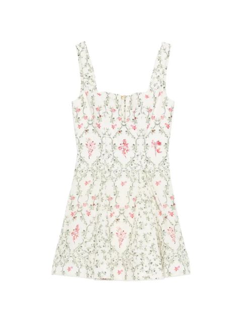 Agua By Agua Bendita floral-print mini dress - Neutrals - zdjęcie produktu nr 1