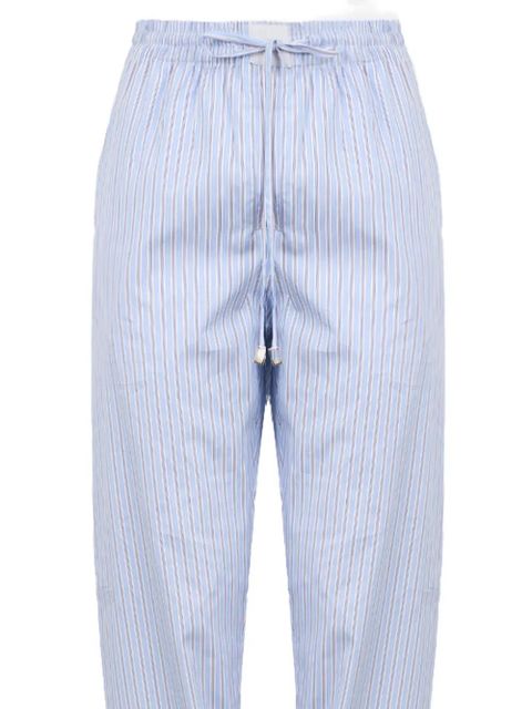 The Attico striped drawstring trousers - Blue
