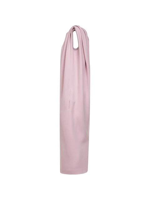 Balenciaga pleat-details midi dress - Pink