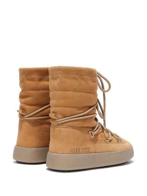 Moon Boot quilted lace-up boots - Brown