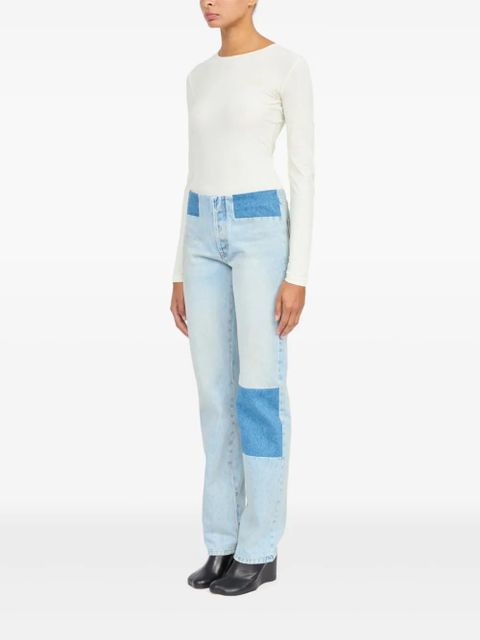 MM6 Maison Margiela patch-detail jeans - Blue