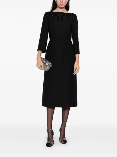 Valentino Garavani beaded midi dress - Black - zdjęcie produktu nr 2