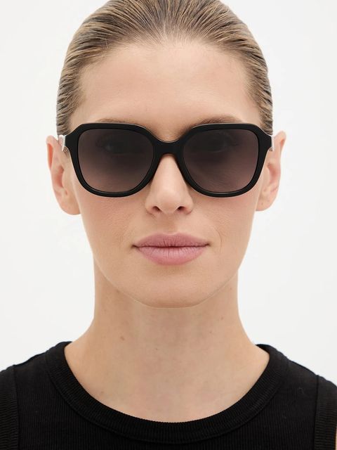 Coach okulary przeciwsłoneczne damskie kolor czarny 0HC8437U