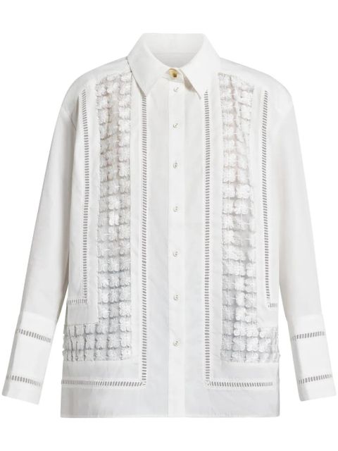 Aje cutwork-detail cotton shirt - White - zdjęcie produktu nr 1