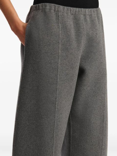 KHAITE elastic-waist panelled trousers - Grey