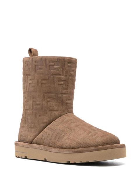 FENDI FF jacquard boots - Brown - zdjęcie produktu nr 2