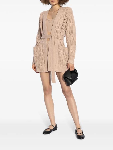 Max Mara perforated-knit cardigan - Neutrals