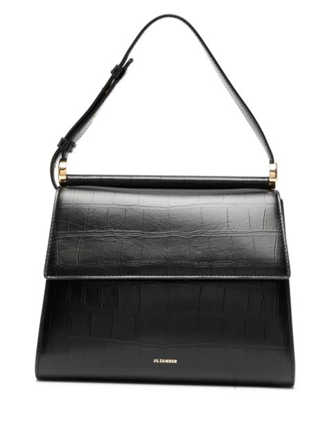 Jil Sander logo-print shoulder bag - Black - zdjęcie produktu nr 1