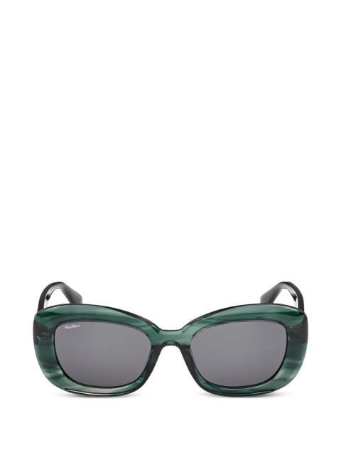 Max Mara Eyewear Elizabeth 1 oversized-frame sunglasses - Green - zdjęcie produktu nr 1