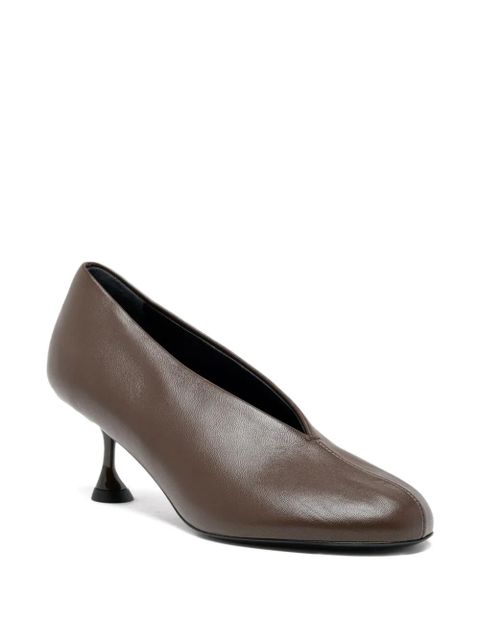 Proenza Schouler Tee leather pumps - Brown - zdjęcie produktu nr 2