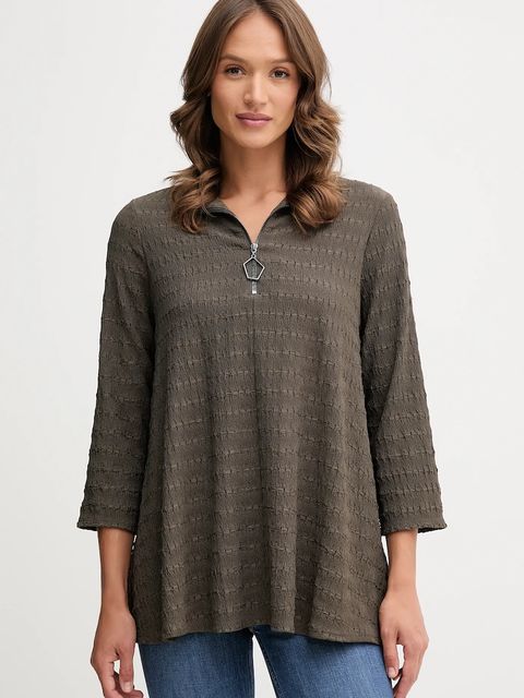 Joseph Ribkoff bluzka damska kolor zielony gładka 253028 - zdjęcie produktu nr 1