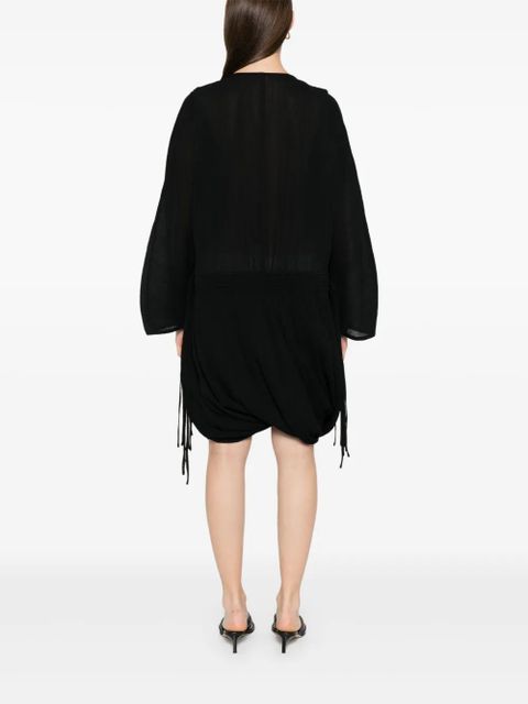 TOTEME drawstring-waist dress - Black - zdjęcie produktu nr 2