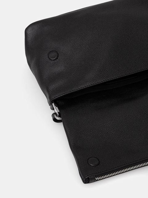 ZADIG&VOLTAIRE torebka skórzana kolor czarny LWBA04125