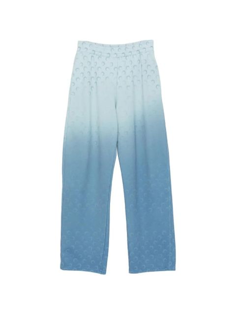 Marine Serre faded-moon fleece track pants - Blue - zdjęcie produktu nr 1