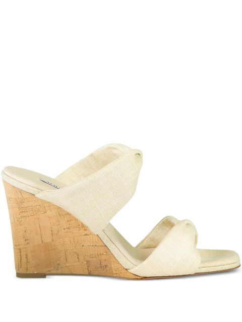 Aquazzura 85mm Twist wedge sandals - Neutrals - zdjęcie produktu nr 1