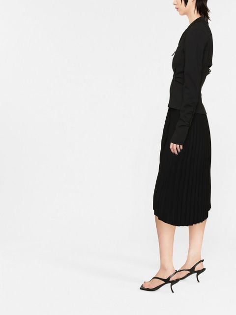Jacquemus Neru cut-out zip-up fitted jacket - Black
