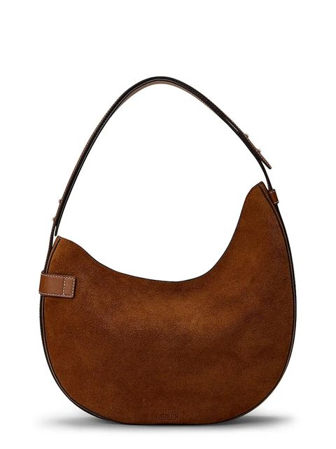 Lauren Ralph Lauren torebka zamszowa kolor brązowy 431980157 - zdjęcie produktu nr 2