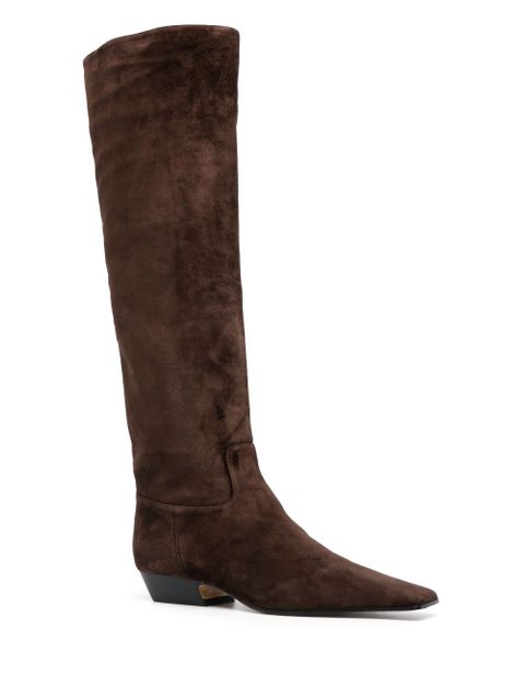 KHAITE The Marfa 35mm knee-high boots - Brown