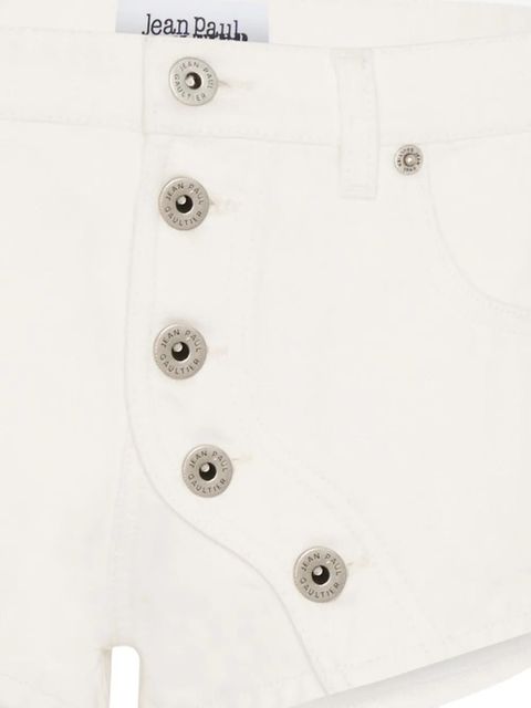 Jean Paul Gaultier button-detailing mini shorts - White - zdjęcie produktu nr 2