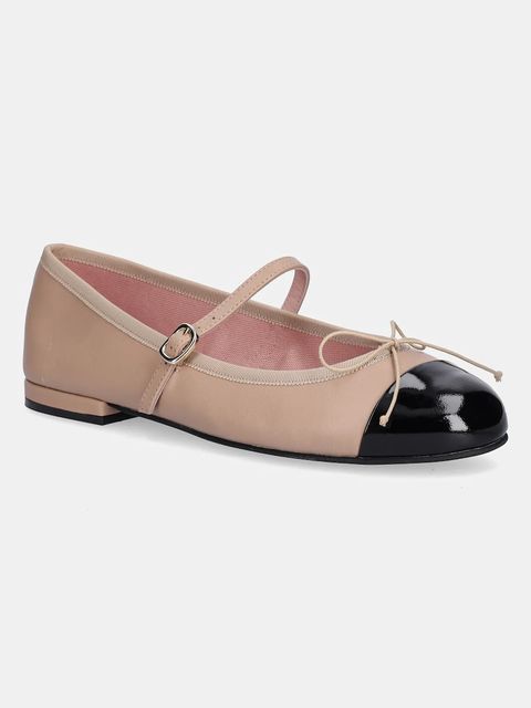 Pretty Ballerinas baleriny skórzane Irma kolor beżowy 52688_001 - zdjęcie produktu nr 1