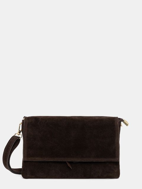 Answear.LAB torebka zamszowa kolor brązowy - zdjęcie produktu nr 1
