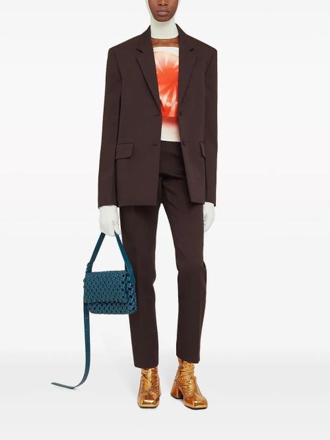 Jil Sander pleated mid-rise tailored trousers - Black - zdjęcie produktu nr 2