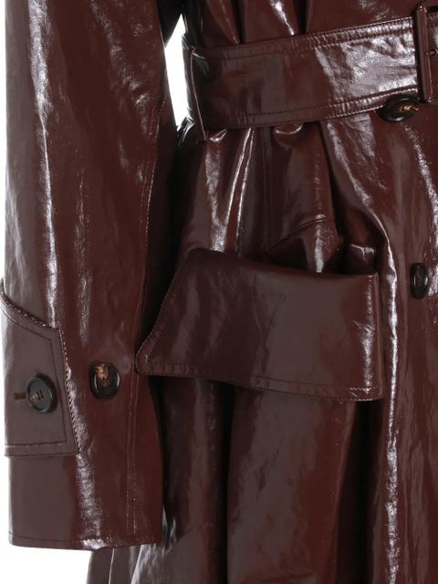 Chloé belted buttoned coat - Purple